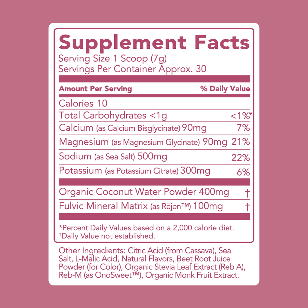 cleansimpleeats Hydrate + Electrolytes: Sour Cherry (30 Serving Bag)
