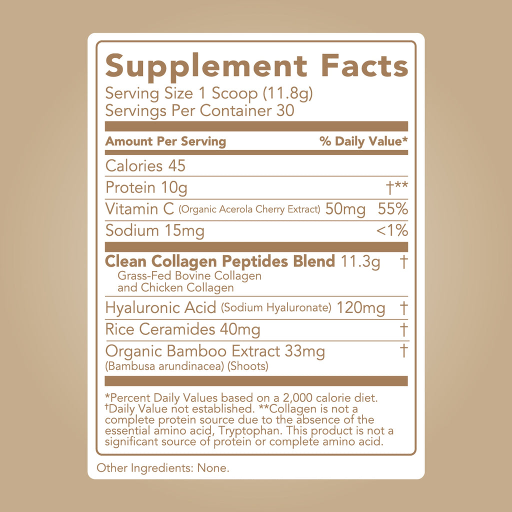 cleansimpleeats Collagen + Beauty Blend: Unflavored (30 Servings)
