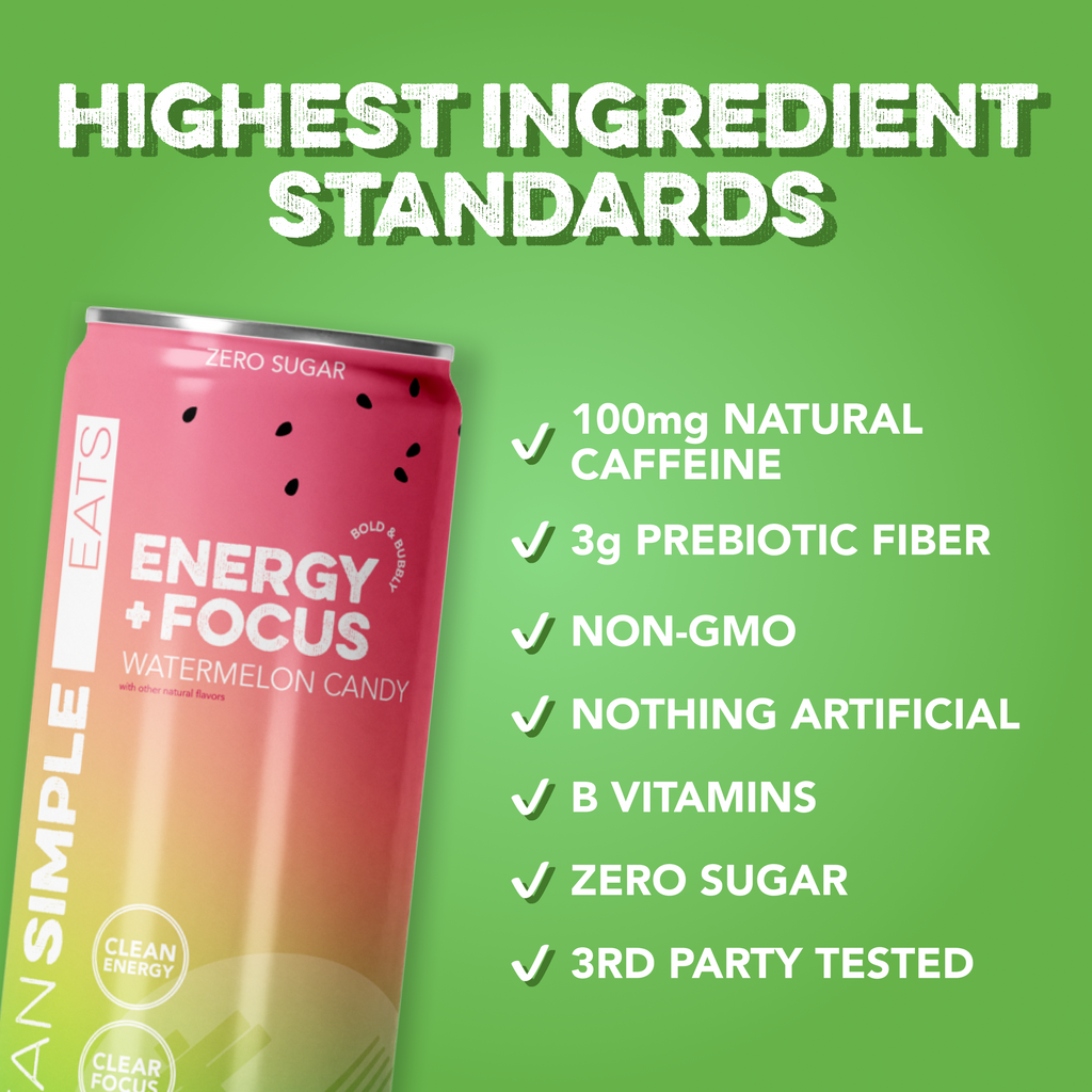 cleansimpleeats Energy + Focus: Watermelon Candy (12-pack)